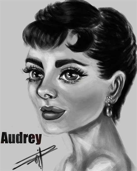Speed Paint Speed Paint Audrey Hepburn Digital Art Movie Posters