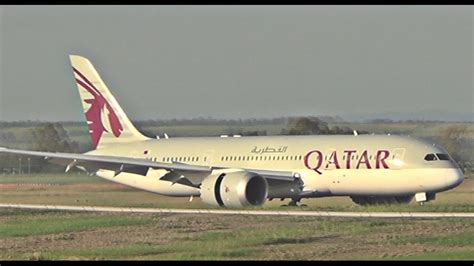 Qatar Airways Boeing 788 Landing In Rome Fiumicino Fcolirf Youtube