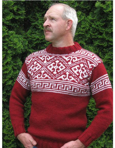 Mens Nordic Sweater Knitting Patterns And Crochet Patterns From