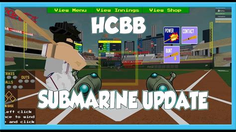 New Insane Submarine Pitching Update Hcbb Roblox Youtube