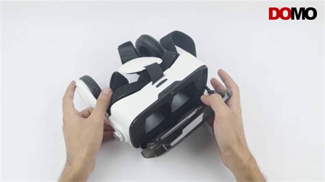 domo nhance vr10 3d virtual reality headset with calling touch button and headphones hands on