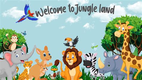 A Fun Jungle Themed Powerpoint Template Editable With Lesson On