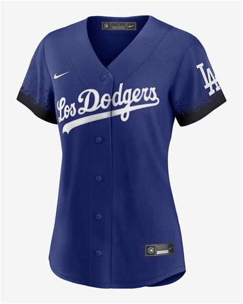 Mlb Los Angeles Dodgers City Connect Jackie Robinson Womens Replica Baseball Jersey