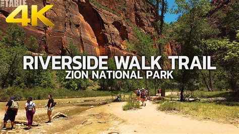 Zion National Park Riverside Walk Trail Hiking Temple Of Sinawava