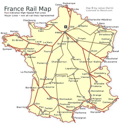 Here Is A Picture Of The French Railway System This Can Show You All