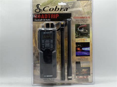 Cobra Hhrt50 Road Trip Portable 40 Channel Cb Radio With External