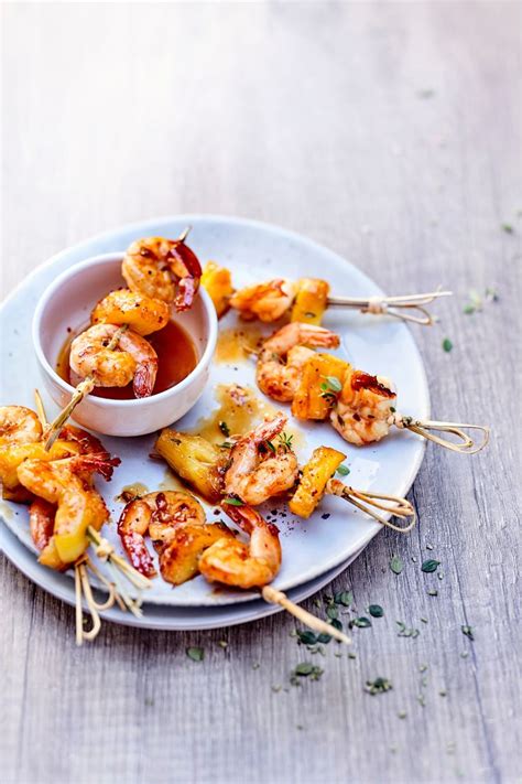 Recette Brochettes de crevettes à l ananas Picard Recette