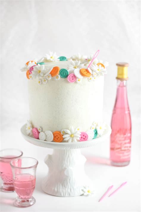 Buttons Birthday Cake Easy White Cake With Vanilla Bean