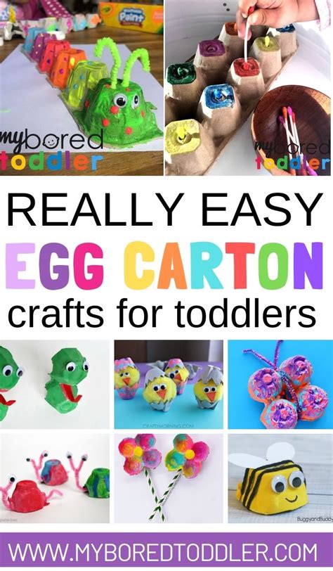 Really Easy Egg Carton Crafts For Toddlers And Preschoolers Recycled