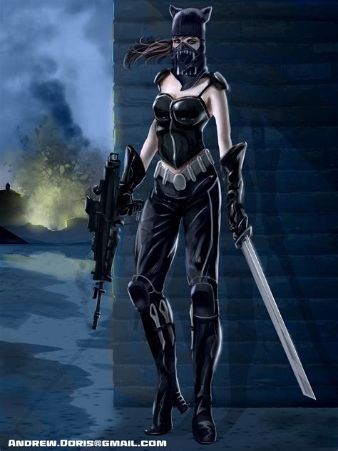 Catwoman Redesign 01 Andrew Doris Catwoman Comic Art Comic Character