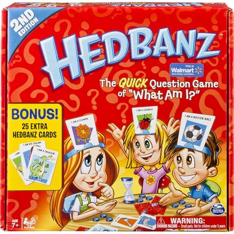 Hedbanz Special Edition Guessing Game For Kids And Adults With 25