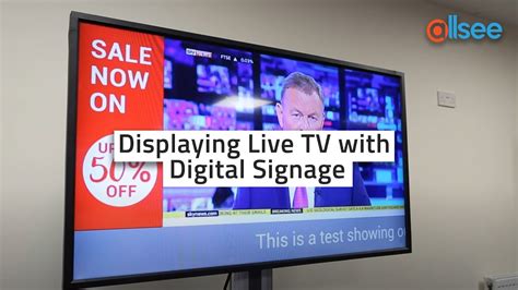 Displaying Live Tv With Digital Signage Youtube