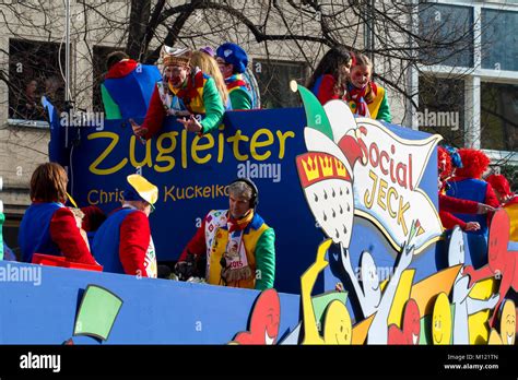 Germany Cologne Carnival Shrove Monday Procession Christoph