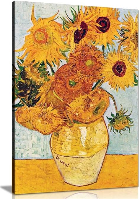 Van Gogh Sunflowers Canvas Wall Art Picture Print 30x20in