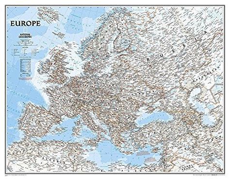 Europe Political Wall Map Enlarged And Tubed Wide World Maps And More