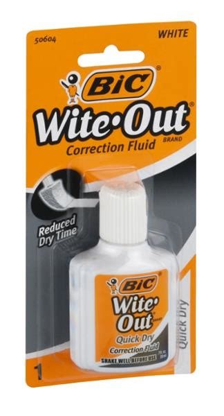 Bic Wite Out Quick Dry Correction Fluid Hy Vee Aisles Online Grocery