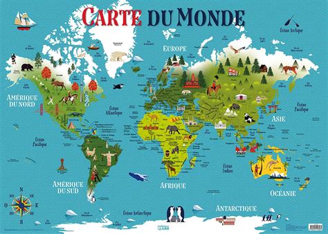 Carte Du Monde ≡ Voyage Carte Plan