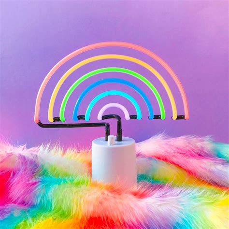 Rainbow Neon Light From Sunny Life Studio Diy Fondos De Pantalla