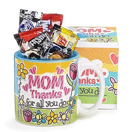 Our popular gift range includes hundreds of heartfelt gifts every mum will love. Mother's Day Candy Mug Gift at Send Flowers