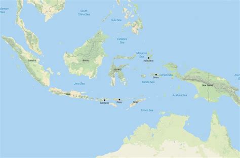 Largest Islands In Indonesia Map Touropia