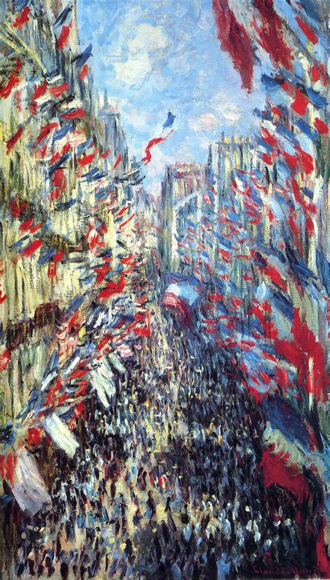The Rue Montorgueil Paris Claude Monet Encyclopedia
