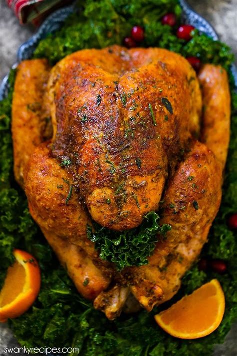 Juicy Roast Turkey With Herb Butter Roasted Turkey Herb Butter Oven