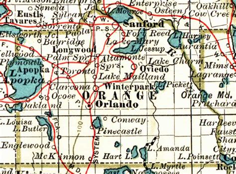 Map Of Orange County Florida 1897