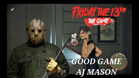 Friday 13th The Game Good Game Aj Mason Escaping Through Police