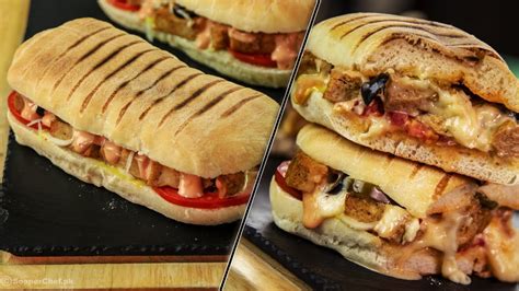 Chicken Panini Sandwich Recipe By Sooperchef Youtube