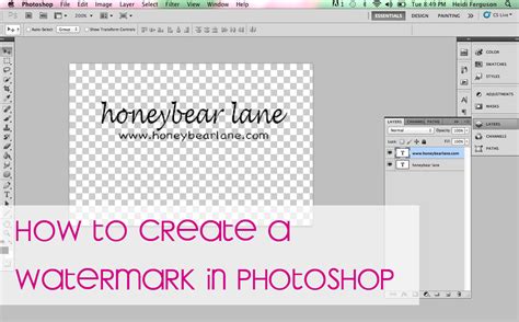While this method is a bit more complicated, using the threshold tool gives you more control over the final outcome. How to Make a Watermark in Photoshop - HoneyBear Lane