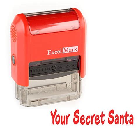 Secret Santa Rubber Stamp