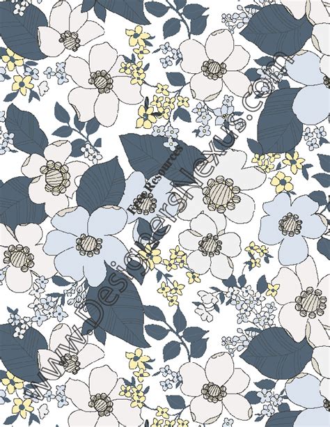 Free Fabric Patterns V18 Seamless Print Floral Pattern Designers Nexus