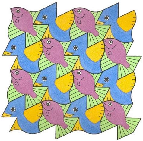 Birds And Fish 1 David Baileys World Of Escher Like Tessellations