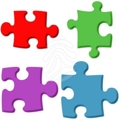 Royalty free clipart illustration of 3d colorful connected puzzle pieces, on a white background. Clipart Panda - Free Clipart Images