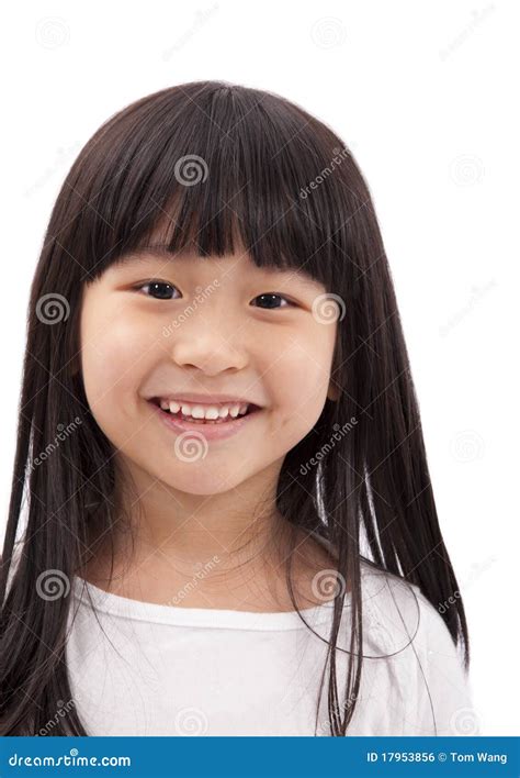 Asian Little Chinese Girl Doing Eyes Examination Through Auto Re