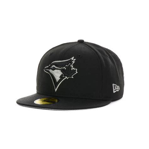 New Era Toronto Blue Jays Mlb Black On Color 59fifty Cap In Black For