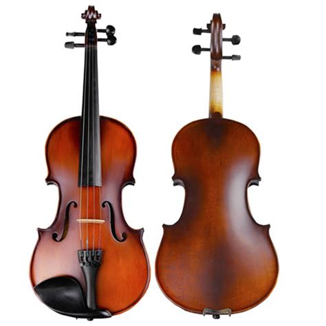 Natural Flamed Maple Acoustic Violin 44 34 Antique Matt Violino Full