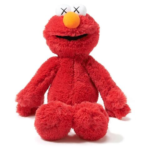 Elmo Kaws X Sesame Street X Uniqlo Plush Toy Mindzai