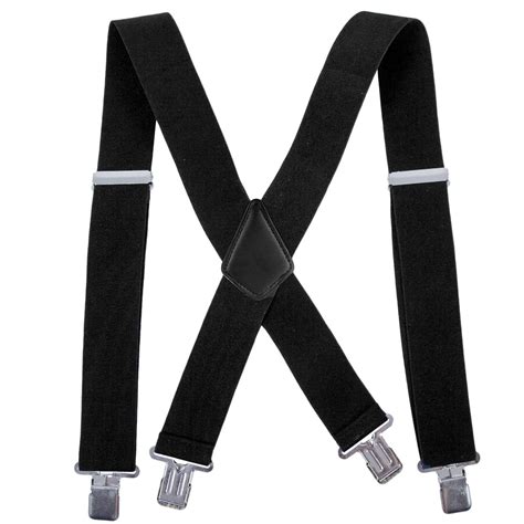 Men Utility Suspenders Adjustable Elastic Heavy Duty 2 Inch Wide X