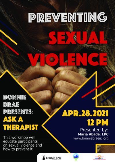 Workshop 4282021 Preventing Sexual Violence Bonnie Brae