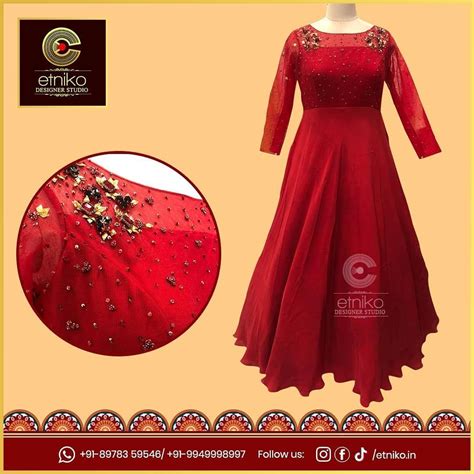 Etniko The Designer Studio On Instagram “beautiful Ruby Red Gown By