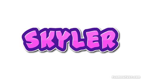 Skyler ロゴ フレーミングテキストからの無料の名前デザインツール