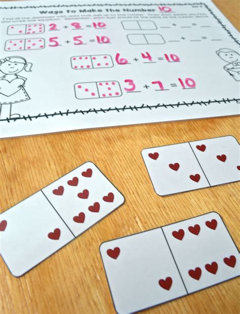 She makes each child a book and on use this small heart pattern for center activities. Valentine's Day Math Centers and Activities {Kindergarten ...