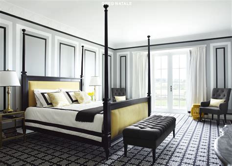 More images for black white gray and yellow bedroom » Yellow and Black Bedroom - Contemporary - bedroom - Greg ...