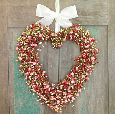Red Heart Valentine Wreath Ever Blooming Originals