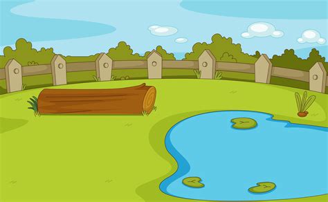 Empty Park Scene 521284 Vector Art At Vecteezy