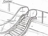 Escalator sketch template