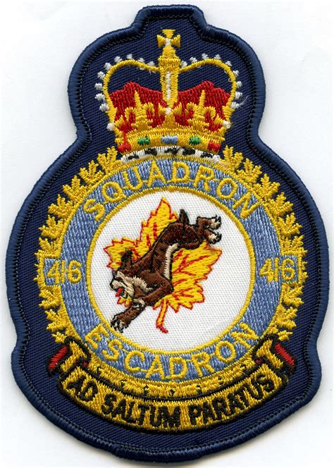 Rcaf 416 Squadron Queens Crown Canadian Military Queen Crown