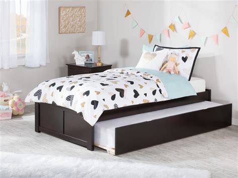 Concord Twin Platform Bed With Flat Panel Foot Board And Twin Size
