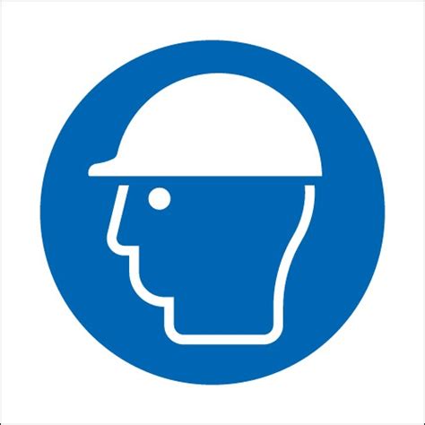 Helmet Symbol Signs Ppe Signs Mandatory Signs Safety Signs